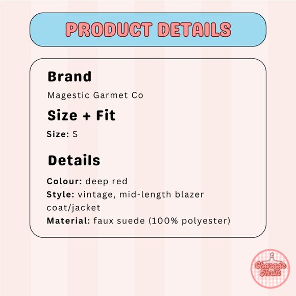 Vintage Faux Suede Jacket - Picture 5 of 5